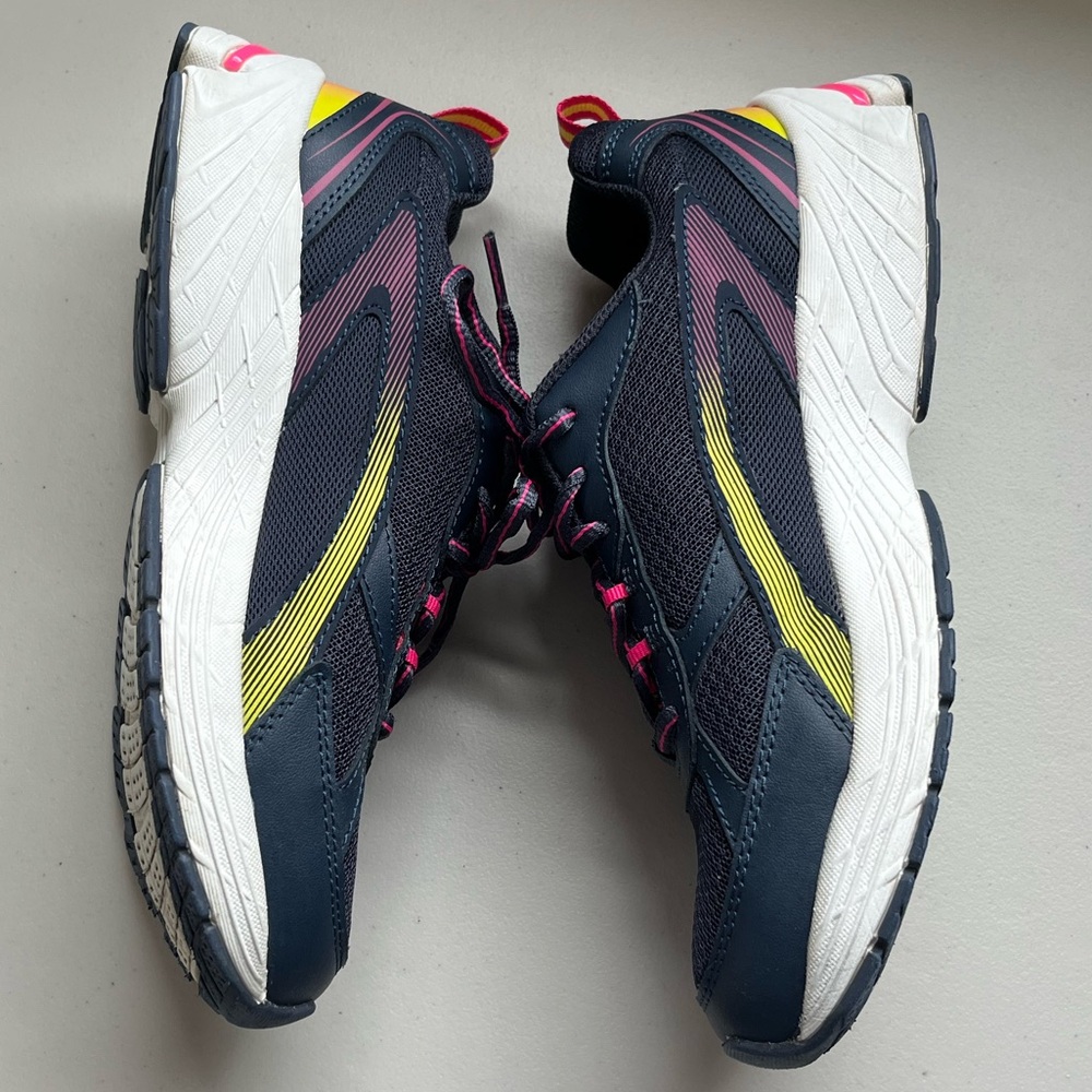 ‼️SOLD‼️ ryka Impress Navy, Yellow & Pink Walking Shoes - Picture 9 of 12